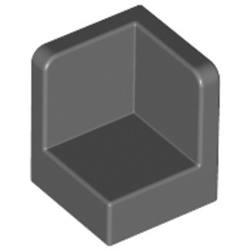 Sötét kékesszürke 1X1X1 Sarokelem