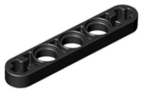 Fekete 1x5 Technic Emelőkar