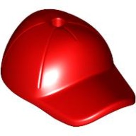 Piros Minifigura Baseball Sapka