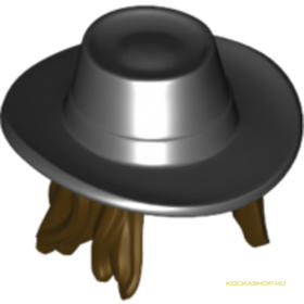 Fekete Cowboy Kalap Barna hajjal