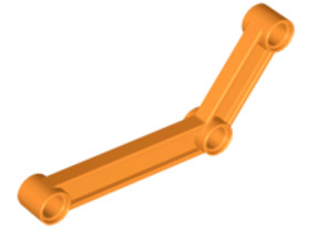 Narancssárga 1x9 Technic Hajlított Kar/Csatlakozó