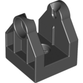 DUPLO Fekete 2x2x2 Zsanérelem