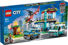 LEGO® City 60371 - Mentő járművek központja