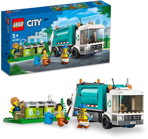 LEGO® City 60386 - Szelektív kukásautó