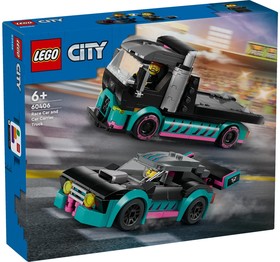 LEGO® City 60406 - Versenyautó és autószállító teherautó