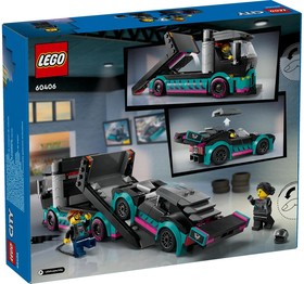 LEGO® City 60406 - Versenyautó és autószállító teherautó