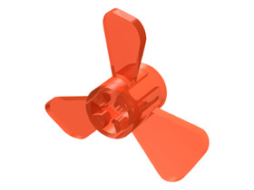 Átlátszó Neonnarancs Propeller 3 Éllel 3 Átmérő