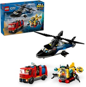 Helikopter, tűzoltóautó és tengeralattjáró egy csomagban
