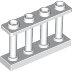 Fehér 1X4X2 Kerítés