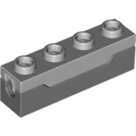 Sötét kékes-szürke 1x4-es Kilövő elem