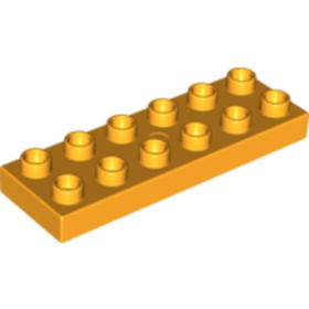 Világos halvány narancs DUPLO alap 2x6
