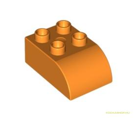 Világos halvány narancs DUPLO elem 2x3