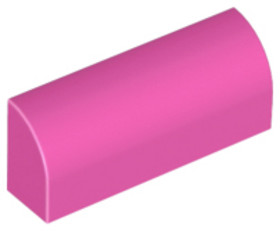 Sötét rózsaszín 1 x 4 íves elem