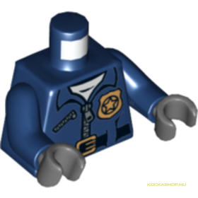 Sötétkék Minifig Rendőr Felsőrész