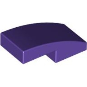 Sötétlila 1x2 Íves elem
