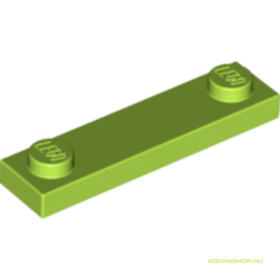 Lime Színű 1x4 Lapos Elem 2 Bütyökkel