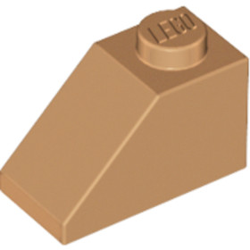 Közép nugát 1X2/45° Cserép