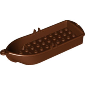 Vöröses barna 14x5x2 csónak