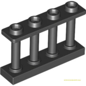 Fekete 1X4X2 Kerítés