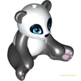 Fekete és Fehér Üldögélő Kis Panda