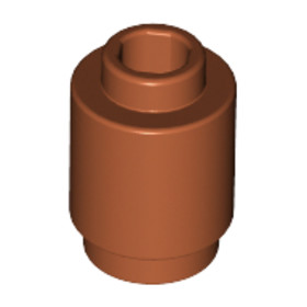 Sötét Narancssárga 1X1 Kerek Elem