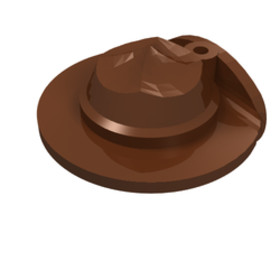 Vörösesbarna Minifigura Kalandor Kalap