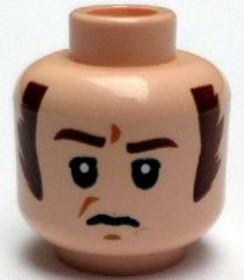 Világosnugát Minifigura Fej - Star Wars Birodalmi Tiszt