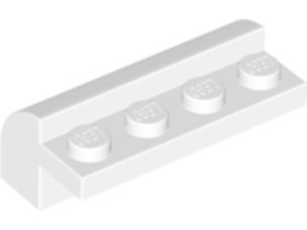 Fehér 2 x 4 x 1 1/3 Ívelt Elem