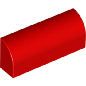Piros 1x4 ívelt elem