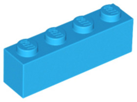 Sötét azúr 1X1X4 Elem