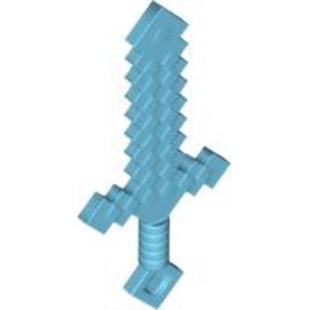 Közepes Azúrkék Minecraft Kard