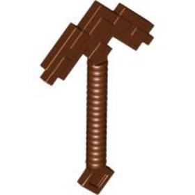 Vörösesbarna Minifigura Csákány - Minecraft