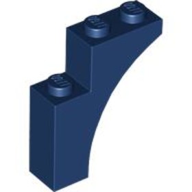 Sötétkék 1x3x3 Híd Elem