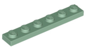 Homokzöld 1X6 Lapos Elem
