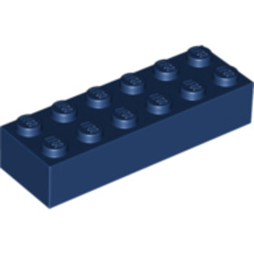 Sötétkék 1X2X6 Elem