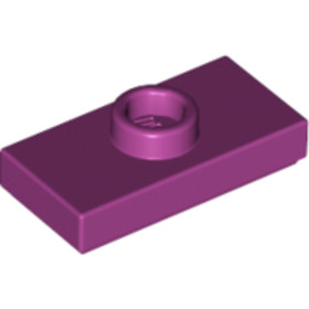 Magenta 1x2 Lapos Elem Egy Bütyökkel