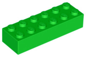 Világoszöld 1X2X6 Elem