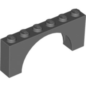 Sötét kékesszürke 1X6X2 Híd Elem