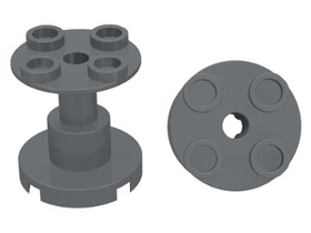 Sötét Kékesszürke 2x2x2 Talapzat Lyukkal