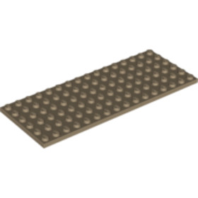  Sötét cserszínű 6x16 Lapos Elem