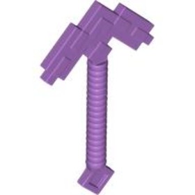 Közepes Levendula Minifigura Csákány - Minecraft
