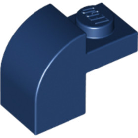 Sötétkék 1X2X1 1/3-As Ívelt Elem