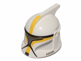Fehér Minifigura Sisak - Clone Trooper Commander