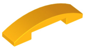 Élénk világos narancs 1X4X2/3 Íves Elem