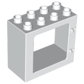  Fehér DUPLO ablak keret 2x4x3