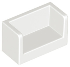 Fehér 1x2 Fal Elem