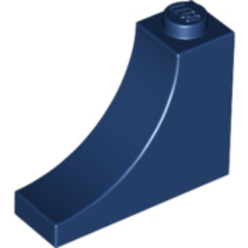 Sötétkék 1x3x2 Íves Elem