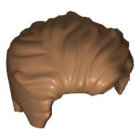 Középnugát Minifigura Haj - Balra Fésült