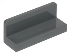 Sötét kékesszürke 1x3x1 fal elem