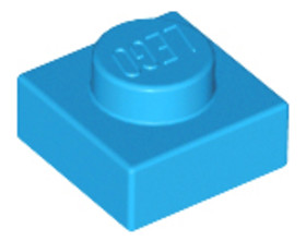 Sötét azúr 1x1 lapos elem